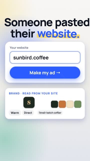 Your website at 0:05
