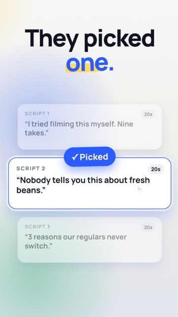 Three scripts at 0:08